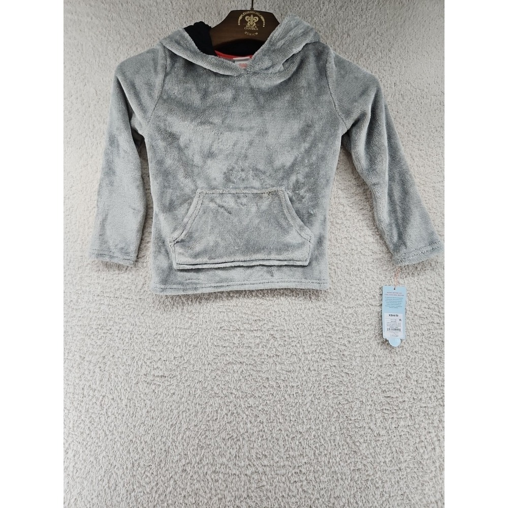 Cat & Jack 4/5 XS Hooded Sweatshirt Super Soft Pullover Bathtime Shark Fin